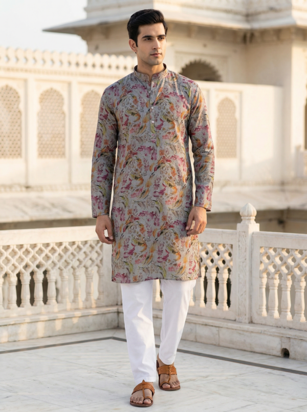 Regal Bloom Printed Kurta