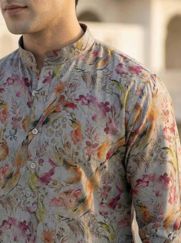 Regal Bloom Printed Kurta