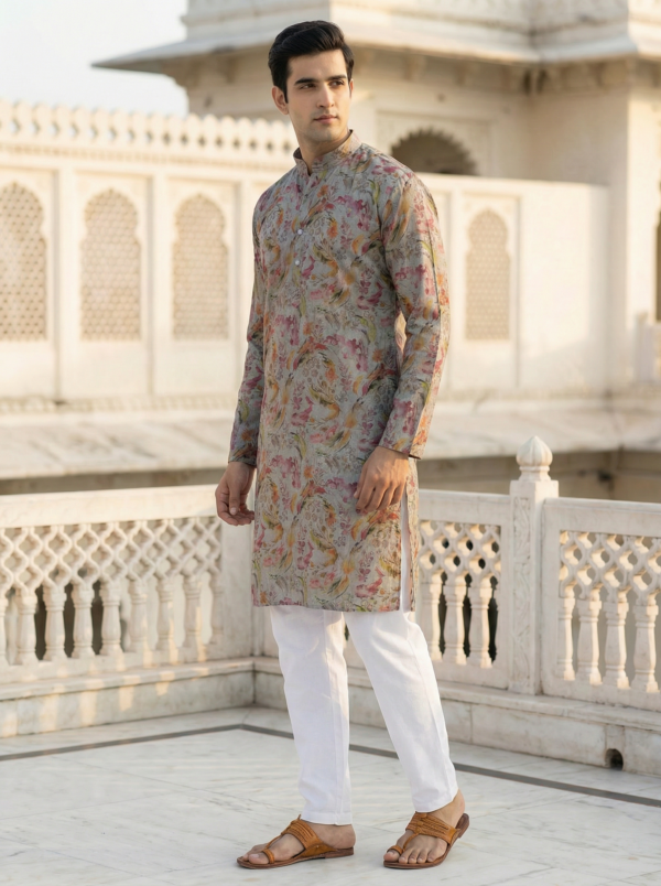 Regal Bloom Printed Kurta