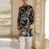 Midnight Blossom Printed Kurta