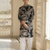 Midnight Blossom Printed Kurta