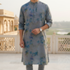 Aqua Mist Floral Kurta