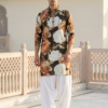 Midnight Bloom Floral Kurta