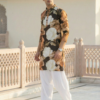 Midnight Bloom Floral Kurta