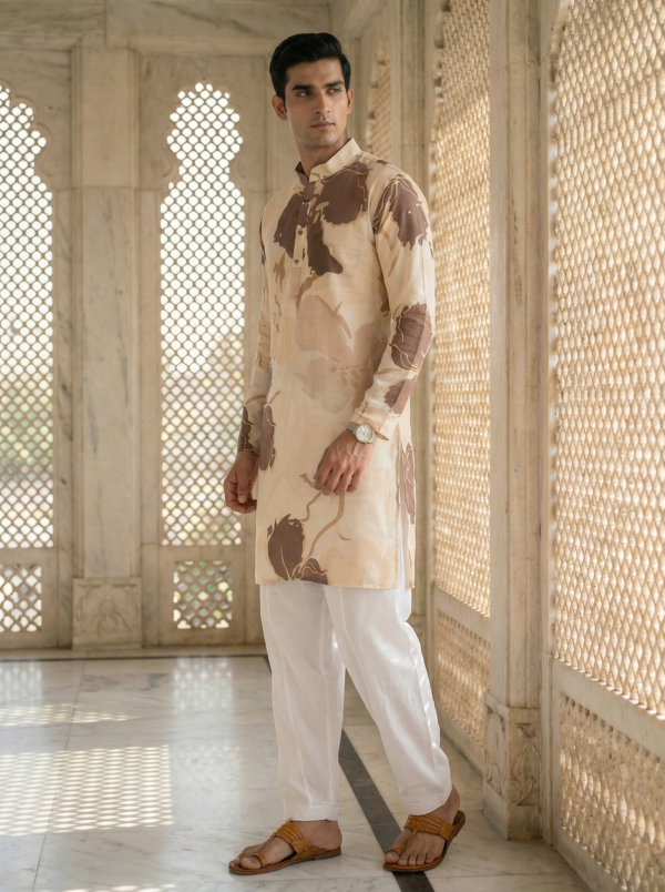 Sandstone Floral Kurta